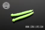 Libra Lures Slight Worm  38mm Cheese , Hot Apple green Limited Edition 026